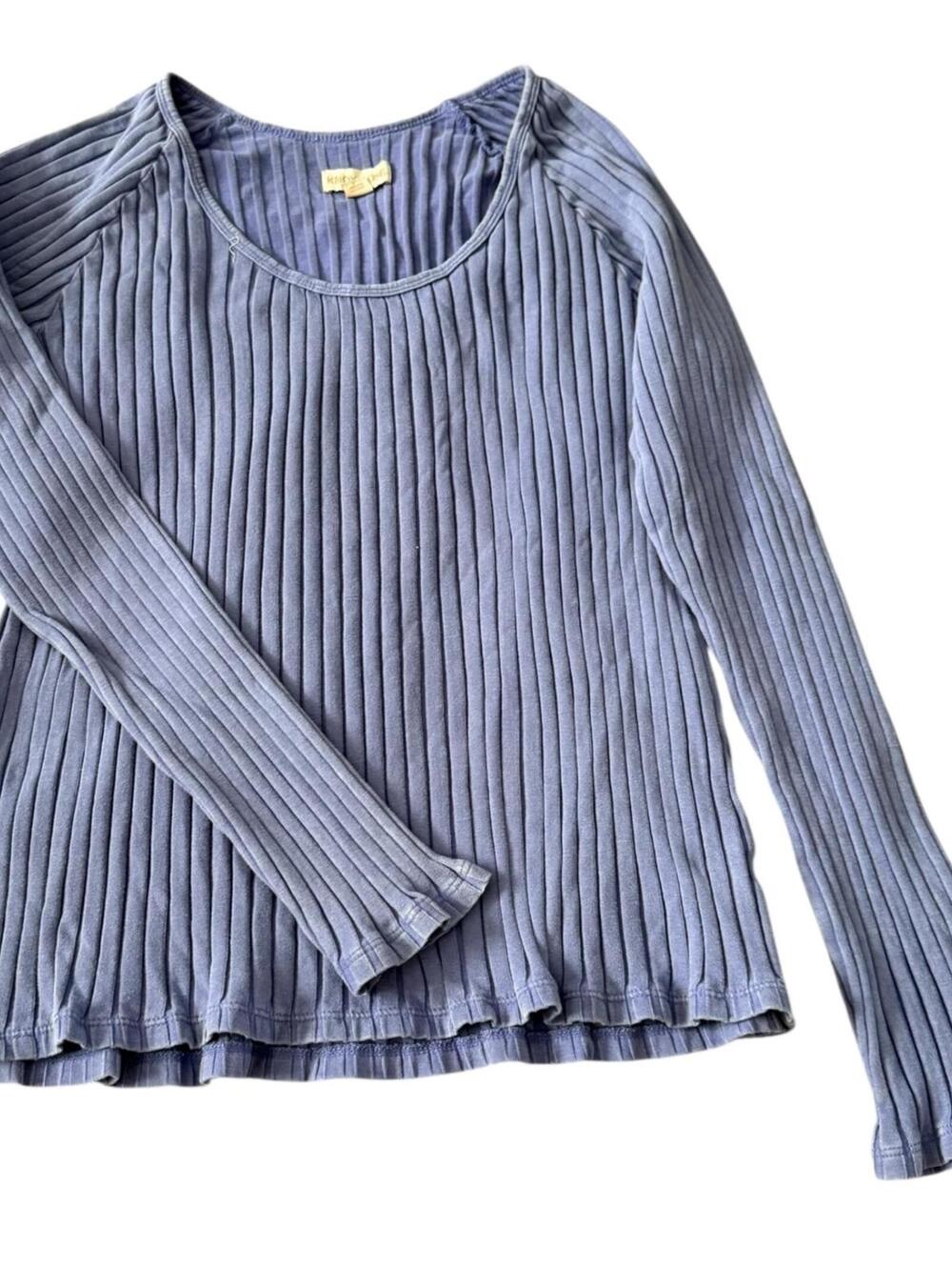 Knox Rose Lavender Ribbed Long Sleeve Top Women’s L